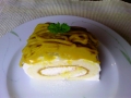 カボチャモンブランロールケーキ