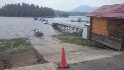 20150912野尻湖減水続く.JPG
