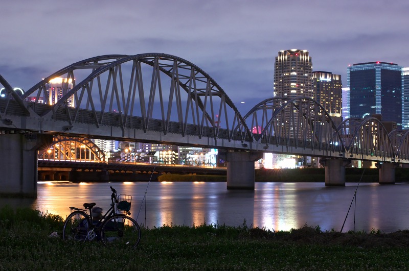 淀川河川公園 西中島地区の夜景
