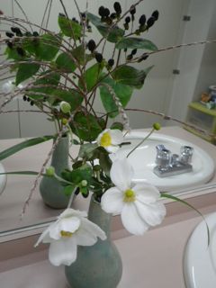 トイレに飾られた花
